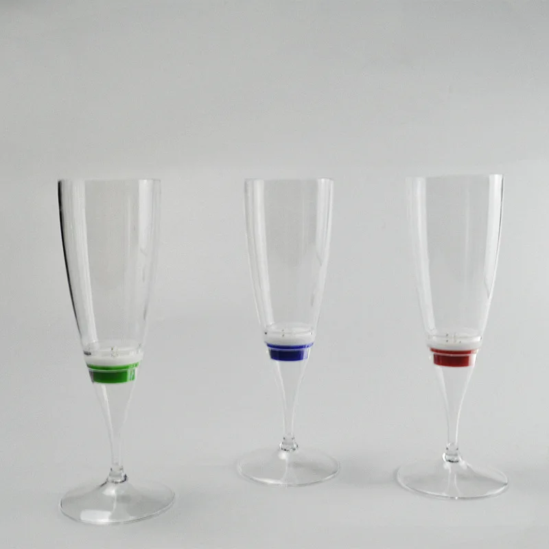 6 шт. бокалов для шампанского, светящиеся подарки, светодиодный, для воды и вспышки, высококачественные бокалы для вина