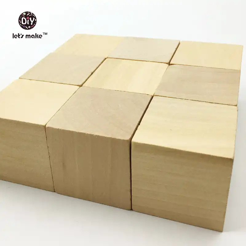 plain wooden baby blocks