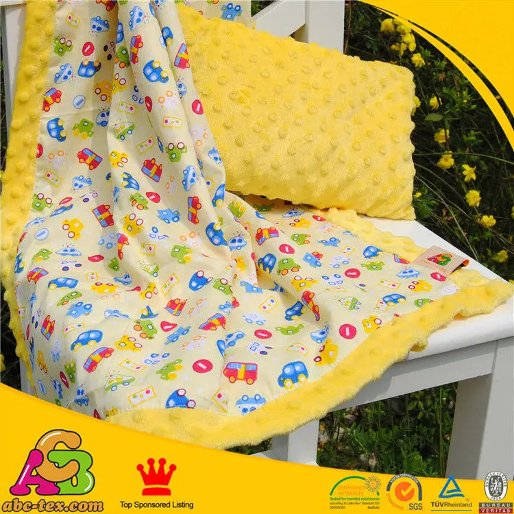 2016 Hot Sales Free Shipping Cartoon Car super soft comfortable minky