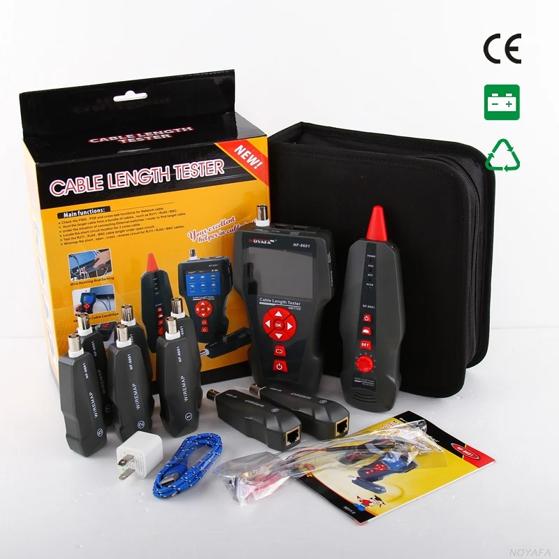 

Multifunctional Network Cable Tester NF-8601W LCD Cable length Tester Breakpoint Tester updated function multipurpose line track