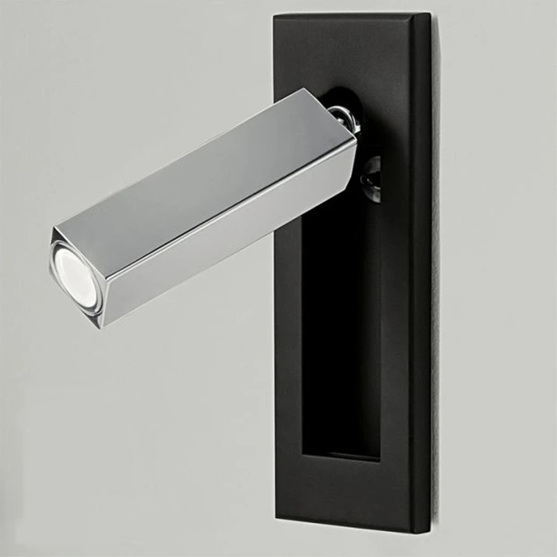 

Topoch Lamp Wall Nordic 3W LED Multi Finishes Head Tilts Rotates Auto On/Off When Opens/Closes for Bedroom Foyer Corridor