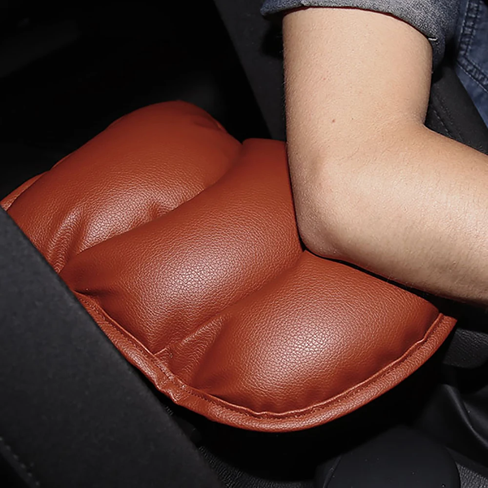 Soft PU Leather Central Armrest Console Box Pad Cover Universal Auto Seat Protective Cushion Car Tuning Accessories | Автомобили и