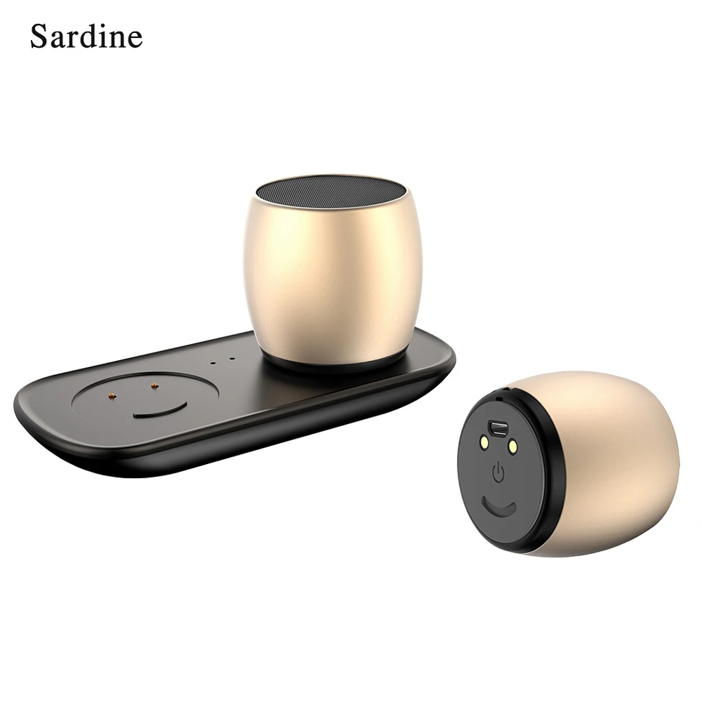 Sardine TWS металлические bluetooth колонки портативная мини колонка 3D стерео компьютер