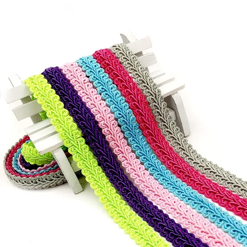 

4yards Width 1.2cm Lace Trim Braided for Costume High Quality Centipede Braid Sewing Lace Ribbon For Wedding Accessories