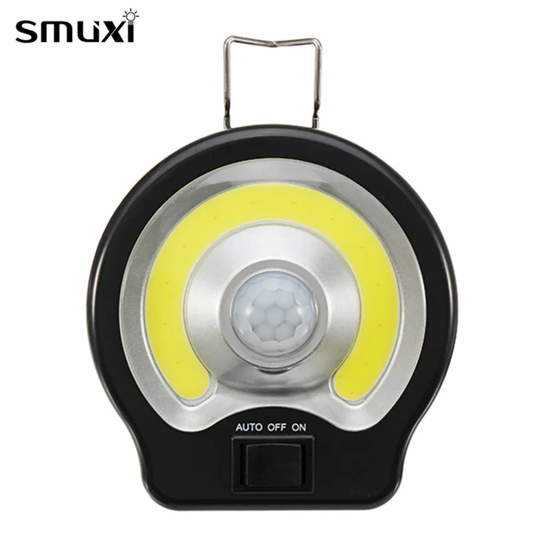 

Smuxi PIR Motion Sensor Induction LED COB Night Light Protable Magnet Flashlight Work Lamp Bedroom Kitchen Indoor Lighting