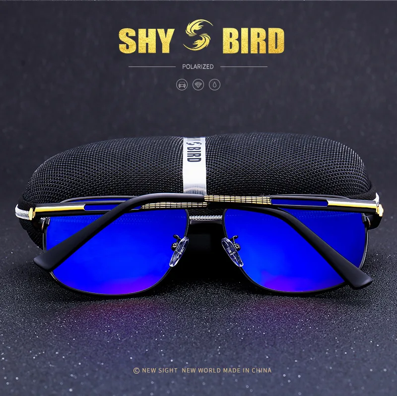 Men's Driving Eye Protection Uv400 Shades Male Polarized Sunglasses Goggle Mirrors Coating Lens Sunglasses For Men