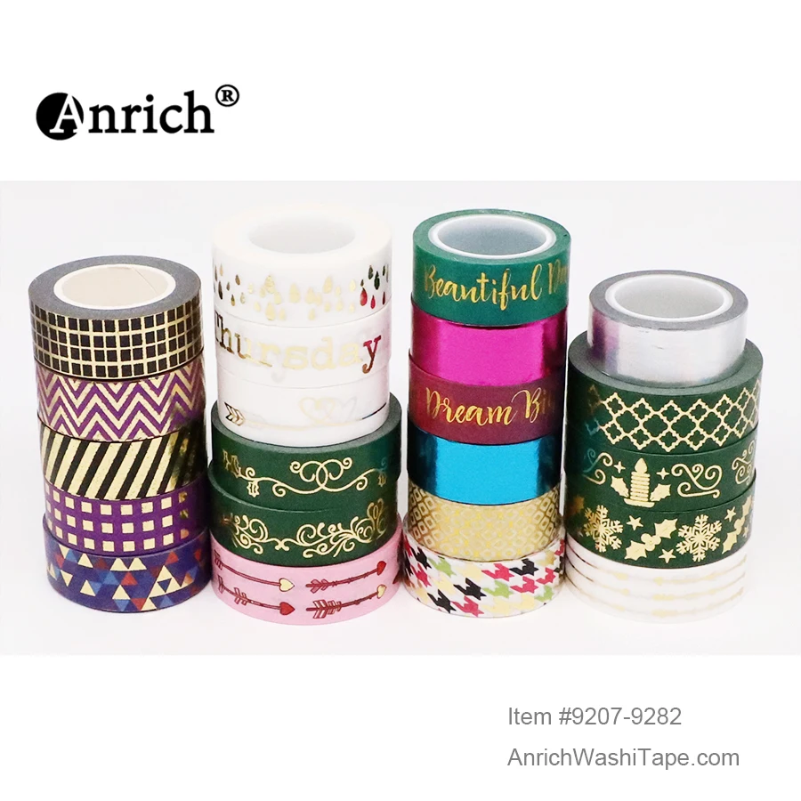 

Free Shipping and Coupon washi tape,Anrich washi tape #9207-9282,black design,all kinds of solid color styles,lovely