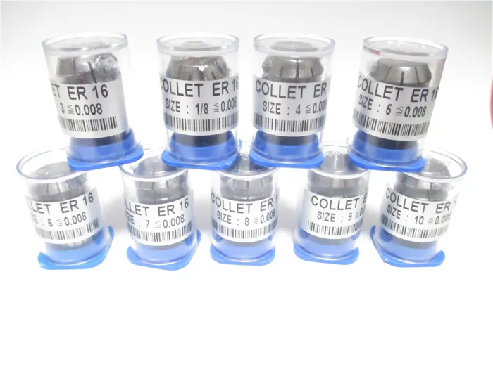 

High Precision 0.008mm ER16 collets 3mm-10mm ER 16 Spring Collet Suitable for ER Collet Chuck Holder 0.008 accuracy