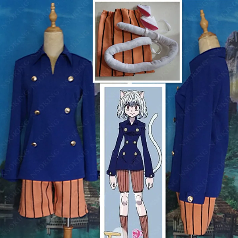 Аниме Hunter x hunter карнавальный костюм Neferpitou для Хэллоуина на заказ|hunter cosplay|party