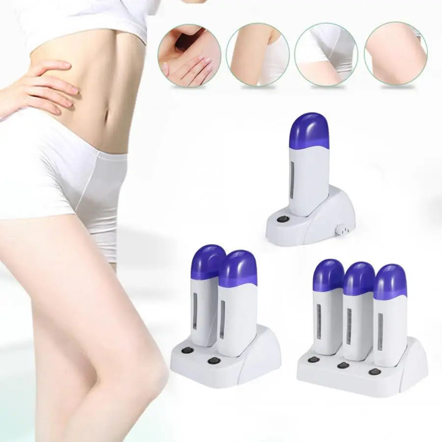 

Epilator 3 Types Wax Depilatory Roller Warmer Heater Waxing Body Hair Removal Wax Heater SPA Machine