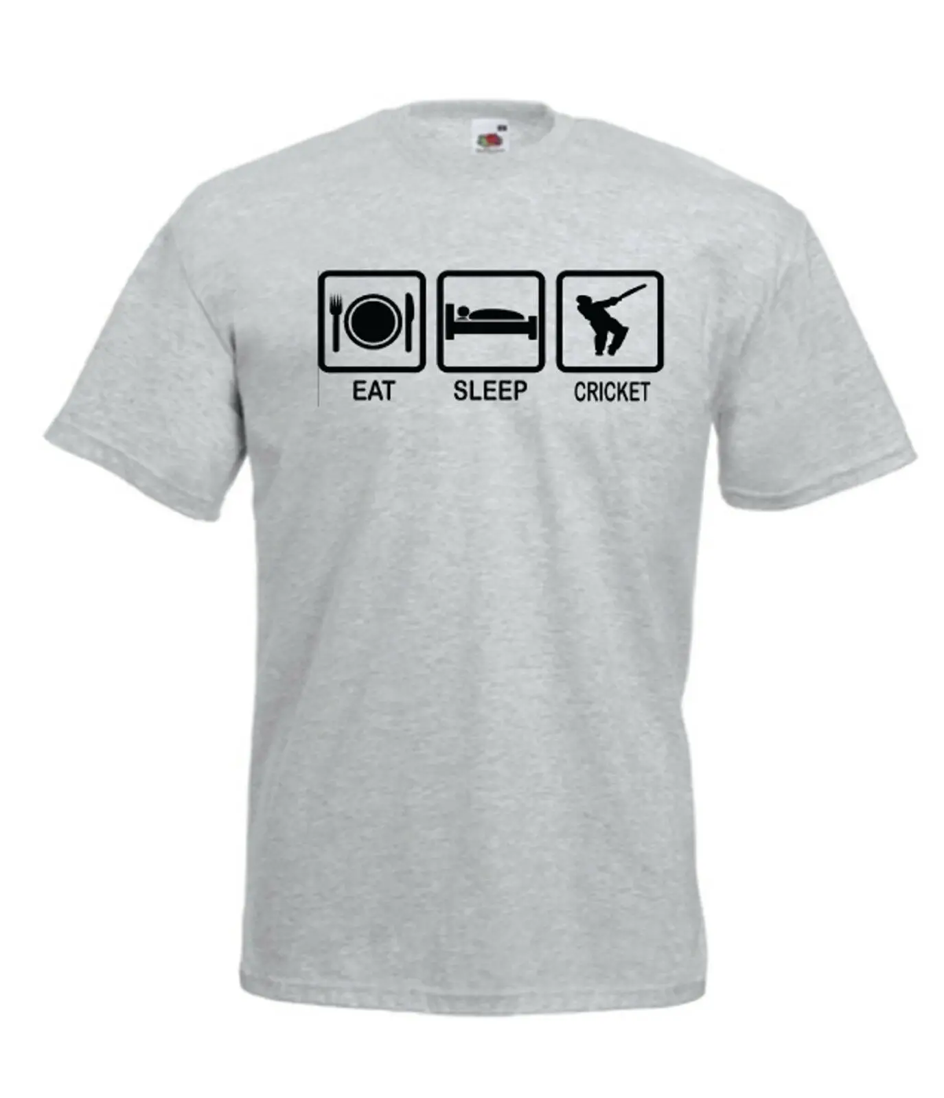 شراء أكل النوم الكريكيت مضحك الرياضة جديد عيد الميلاد هدية عيد ميلاد أفكار رجل إمرأة T Shirtfashion نمط الرجال القمصان 100 القطن الكلاسيكية رخيص