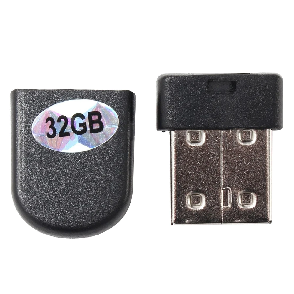 Мини 32 ГБ флеш-диск USB 2,0 памяти брелок дизайн Thumb Stick черный