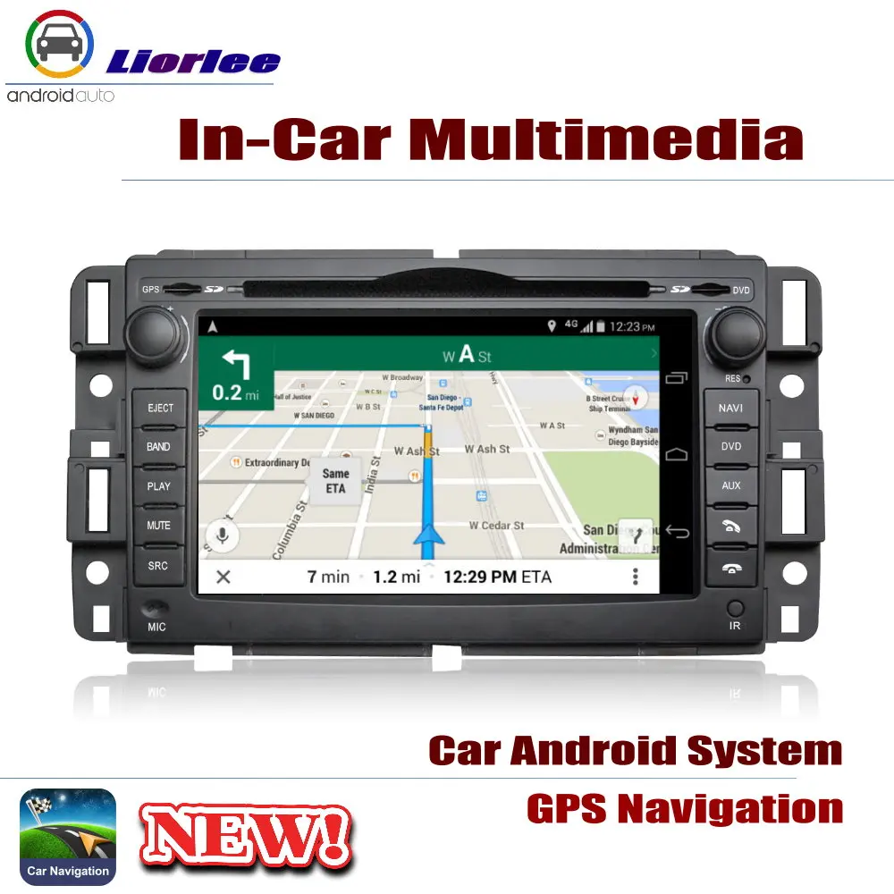 Для GMC Acadia 2006~ 2011 автомобильный проигрыватель Android DVD gps навигационная система HD экран Радио Стерео интегрированный мультимедиа
