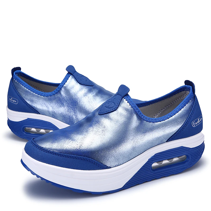 

Women Shoes Summer Patchwork Slip-on Cotton Sport Shoes for Woman Walking Sequin Sneakers Women Soft Shoes Thick Bottom Zapato