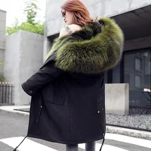 Новинка Haining зимнее пальто из лисьего меха скорпиона, женское меховое пальто, женское длинное пальто Parker