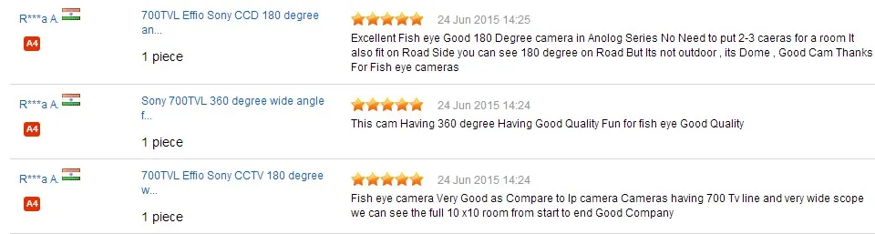 Fisheye Camera Comment