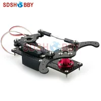 Углеродное волокно Вертикальное Крепление руля/руль лоток набор для 20-50CC самолета - изображение