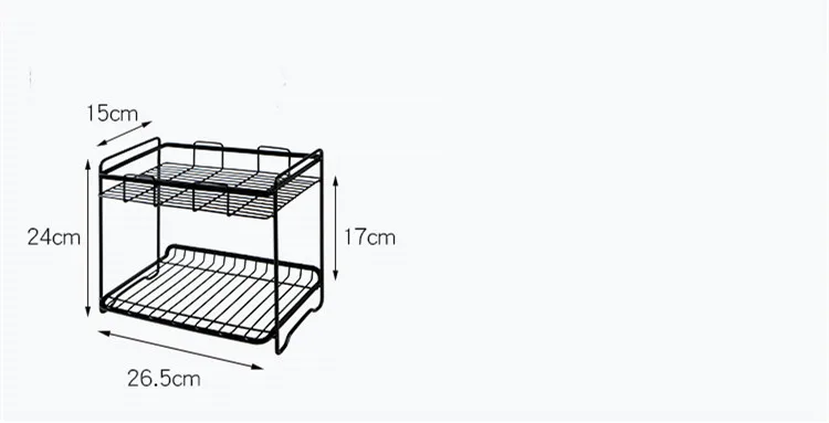 Бытовые стеллажи для хранения, креативные двухслойные полки, кухонные специи, принадлежности для ванной комнаты, аксессуары для организации