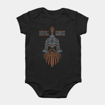 

Baby Onesie Baby Bodysuits kid t shirt Funny white Black tee Ironhill Dwarves -- The Hobbit The Battle Of The Five Armies Adult