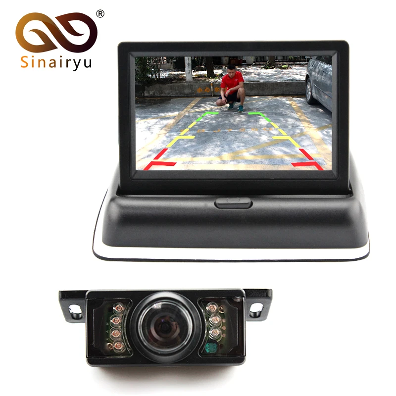 

Auto Parking Assistance Waterproof 7 LED IR Night Vision Car Rear View Backup Camera + 4.3" LCD TFT Color Car Rearview Monitor