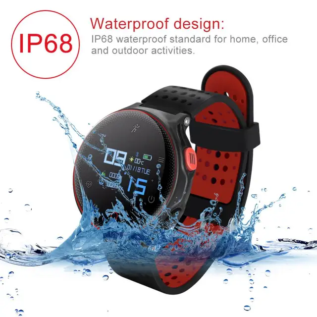 Microwear X2 Bluetooth Heart Rate Smart Watch IP68 Waterproof Phone Call Message Remind Sports Smartwatch Step Sleep Tracker