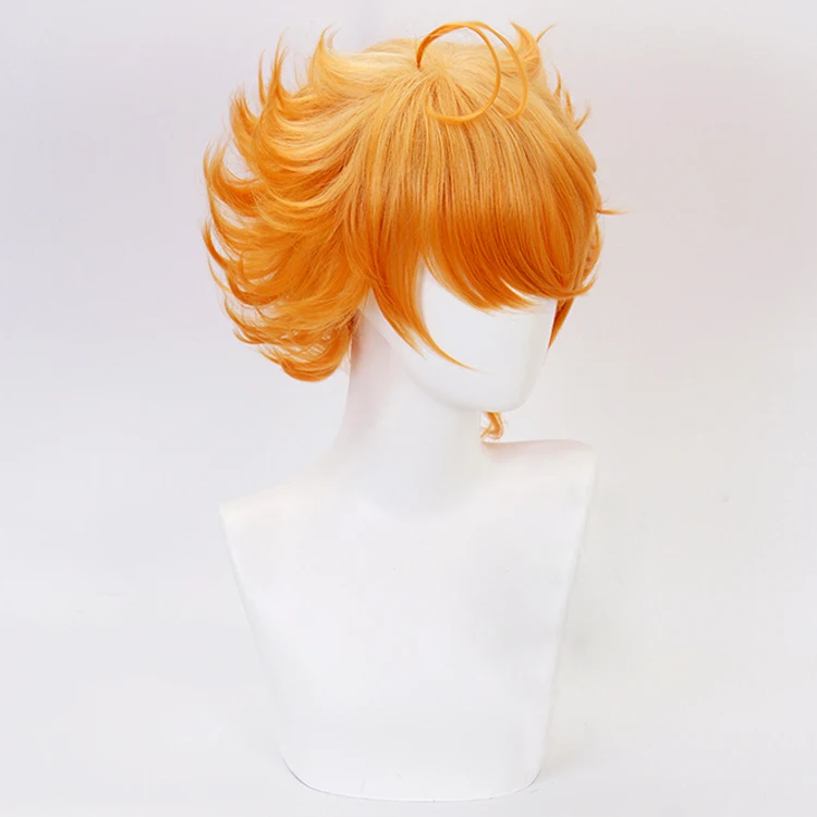 Cosplay&ware Emma Cosplay Wig Anime Yakusoku No Neverland The Promised 63194 Orange Heat Resistant Synthetic Hair Wigs & Cap -Zentai shop online