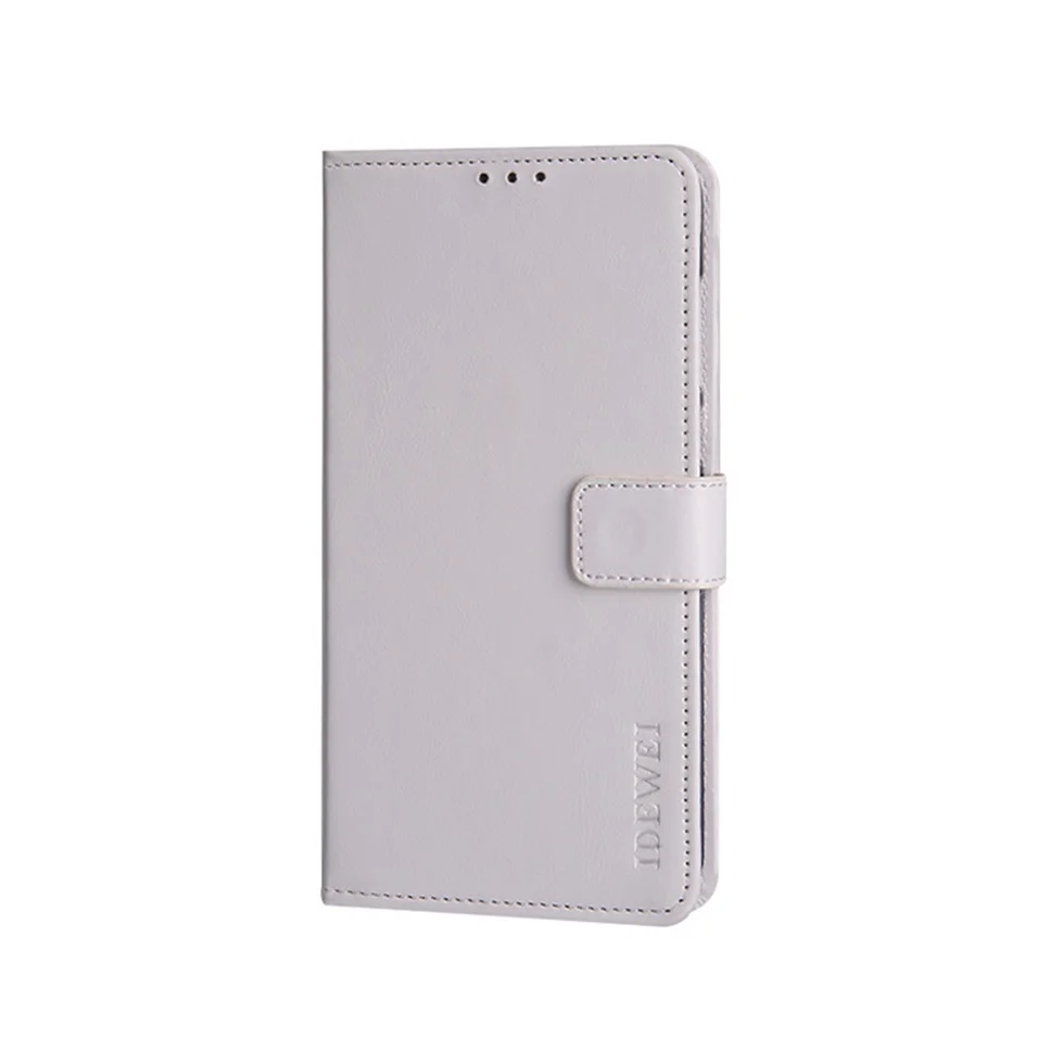 Чехол для телефона с защитой от царапин и откидной крышкой с отделением для карт и функцией держателя для Umidigi A5 Pro - Цвет: Белый