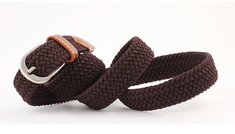 100x2.5cm New black elastic waist belt for women braided belt casual men belts with student belt thin Canvas belt N219