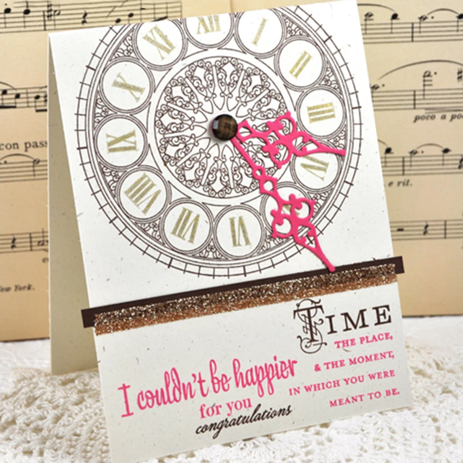 

Eastshape Clock Face Dies Frame background Metal Cutting Dies for Scrapbooking Card Album Making Stencil Cut Embossing Craft Die