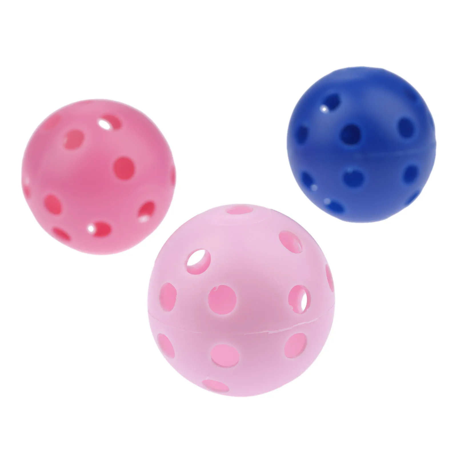 SURIEEN, 50 шт., 8 цветов, Пластиковые Мячи для гольфа, 41 мм, воздушные шары, полые с отверстиями, мячи для тренировок в гольф, для спорта на открытом воздухе, мячи для тренировок в гольф