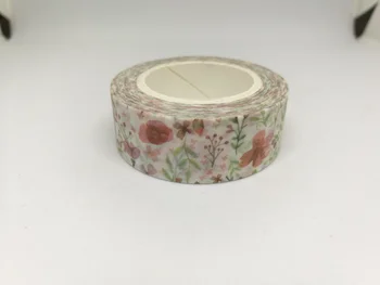 

2pcs Cute red flower washi tape DIY decoration Scrapbooking Sticker Label Masking Tape School Office Supply