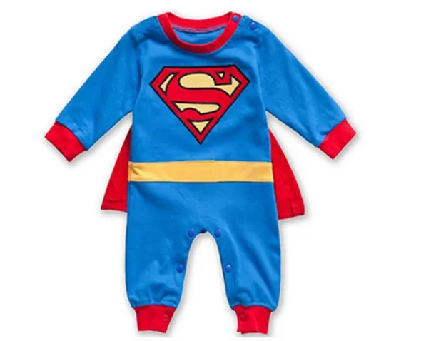 Pudcoco/Коллекция года, одежда для маленьких мальчиков супермаскарадный стиль, хлопковые комбинезоны с длинными рукавами Детский комбинезон для новорожденных, одежда на возраст от 3 до 18 месяцев - Цвет: Синий