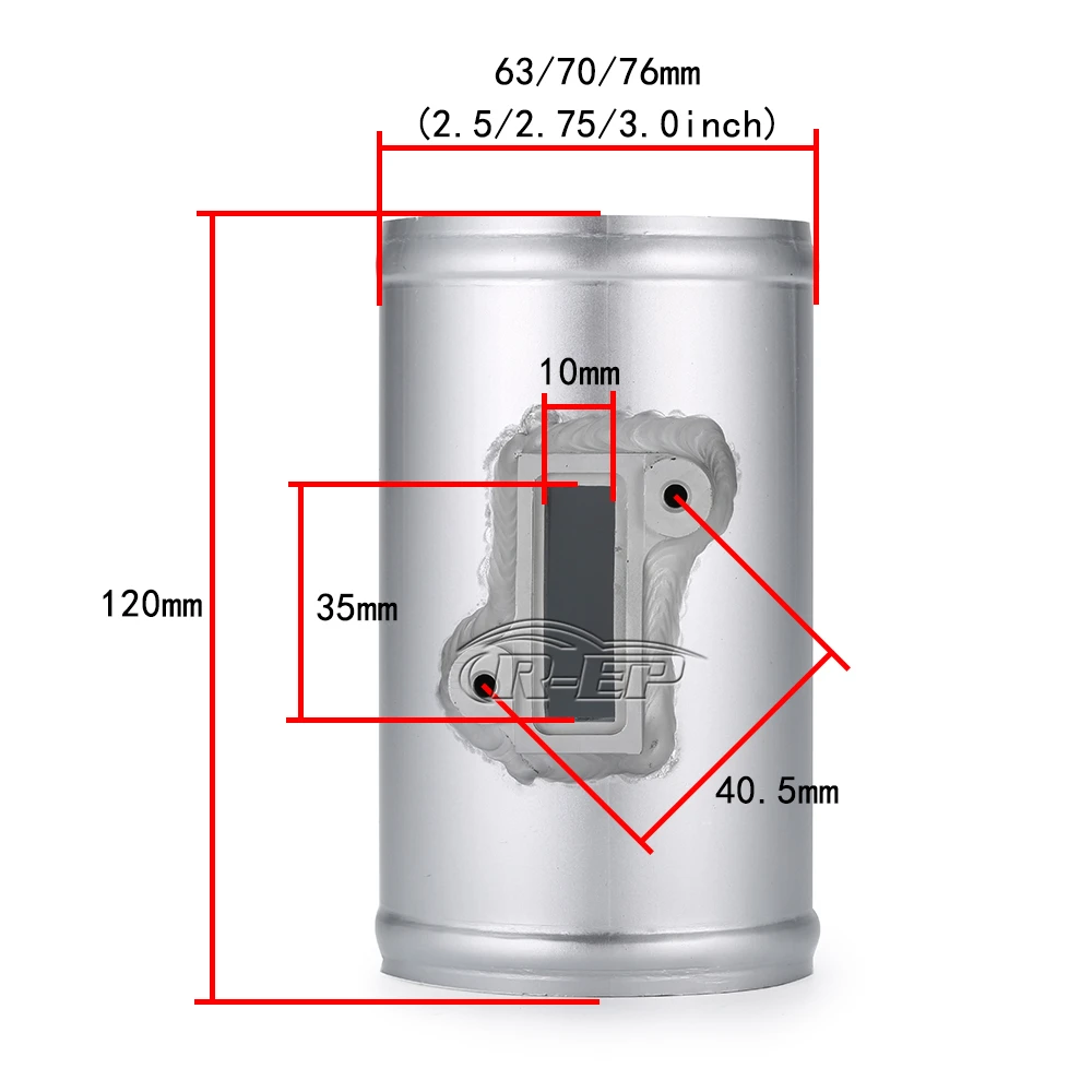 R-EP крепление датчика воздушного потока Подходит для Nissan Honda подходит для CIVIC Для Performance Age MAF производительный переходник воздухозаборника 2,5 3 дюйма