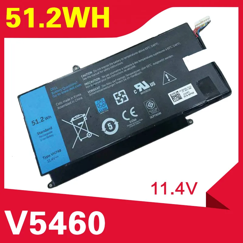 Аккумулятор ApexWay 51.2Wh для ноутбука Dell Inspiron 14 5439 VH748 VOSTRO V5460 V5480 V5560 V5470 VH748|laptop battery dell