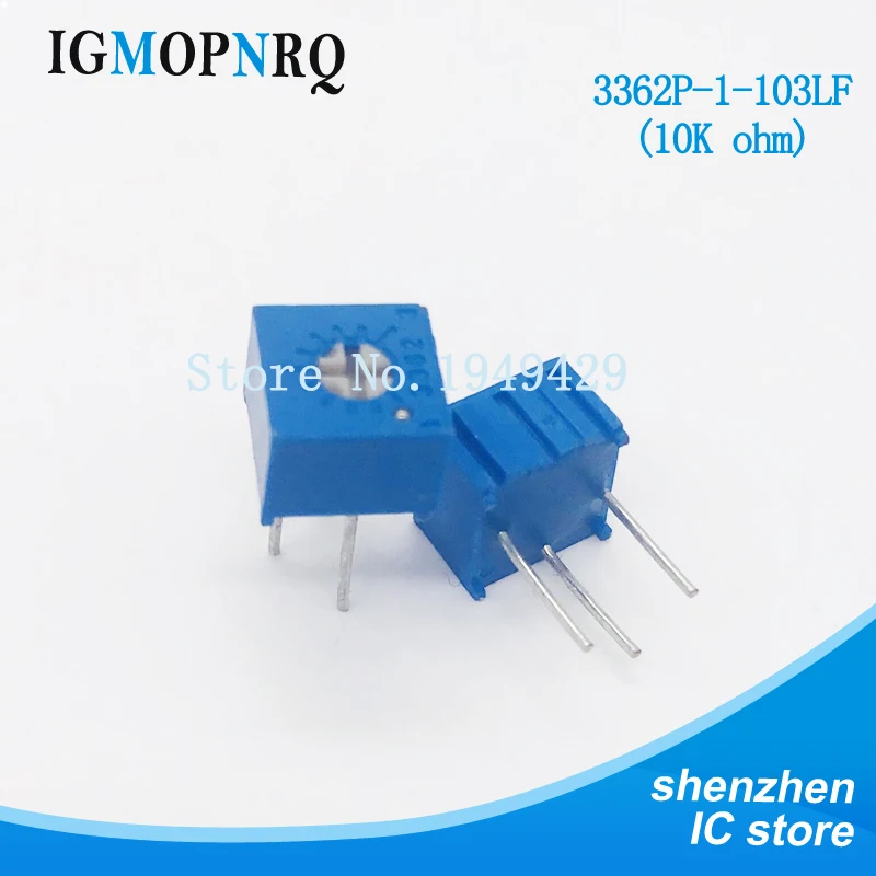 

10Pcs/Lot 3362P-1-103LF 3362P 103 10K ohm Trimpot Trimmer Potentiometer Variable resistor new original