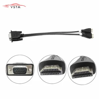 

2020 VGA TO HDMI 2 in 1 LCD LED EDID code chip data read lineCable online Reading and Writing line RT809F RT809H TL866ii plus