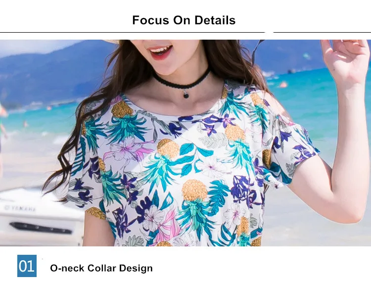 Family Matching Clothing Bohemian Pineapple Printed Mother Daughter Dress Dad Son Boys Tshirts And Shorts 21
