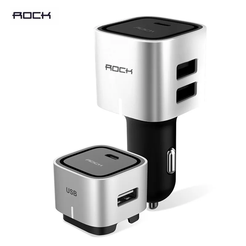 Rock Bluetooth Hifi fm transmitter&amp Dual USB Port Car Phone Charger 2 in1 car charger 5V 4.8 A Max Universal | Мобильные телефоны