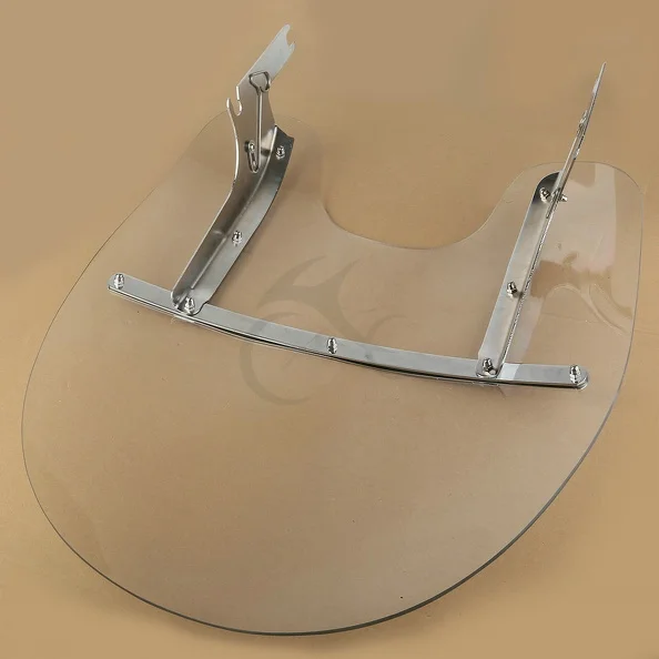 Motorcycle Detachable Windshield Windscreen For Harley-Davidson Touring Road King Classic FLHR FLHR