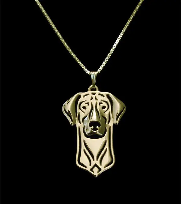 DANGGAO модная ручная работа Doberman (натуральные уши) подвеска Женская цепочка колье