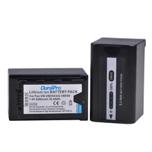 2 шт. 5200 мАч VW-VBD58 VBD29 VBD58 VBD78 AG-VBR59 Батарея для Panasonic AJ-HPX260MC, HPX265MC, PX270, PX285MC, PX298, AG-FC100, HC-X1000