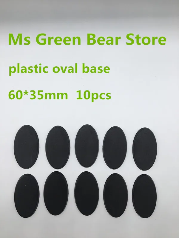 

Plastic model base . 60*35mm oval 10pcs