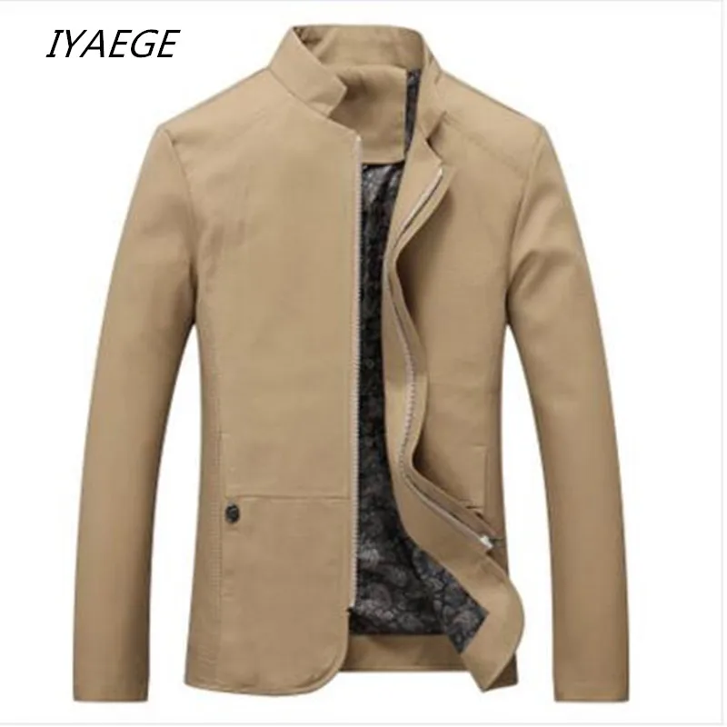 

2019 New Spring Brand Men's Jacket And Coat Fashion Stand Collar Casual Slim Jacket Men Cotton Coat Outwear Asian Size M-5XL