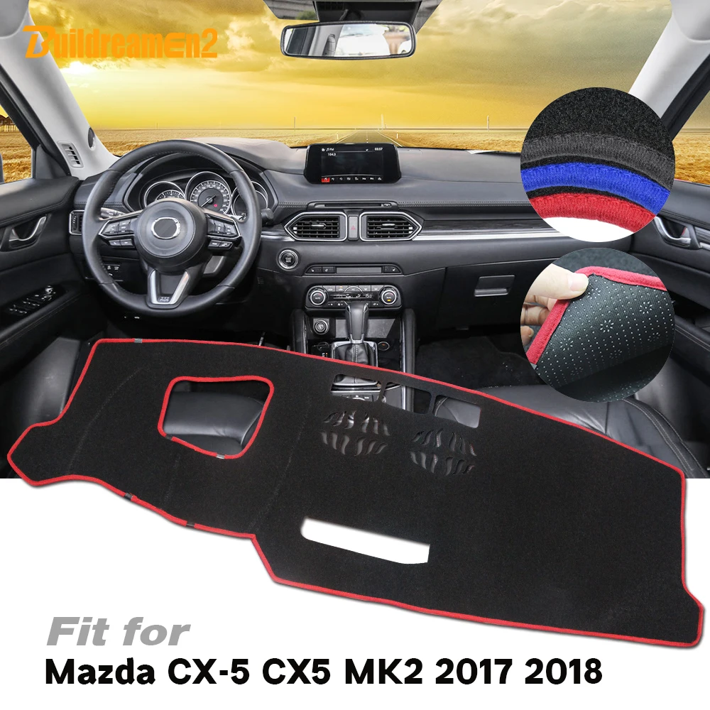 

For Mazda CX-5 CX5 2017 2018 Car Avoid Light Pad Dashboard Cover Interior Dash Board Instrument Platform Anti-Slip Cushion Mat