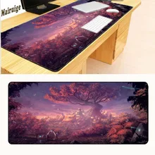 Mairuige Fantasy Town Tree Mouse Pad Gaming Mouse Pad Large Cartoon Anime Rubber Mouse Pad Keyboard Mat Table Mat Six Size mairuige uzumaki naruto and uchiha sasuke jiraya anime roles mousepad diy mouse mat supper large of size gaming rubber mouse pad