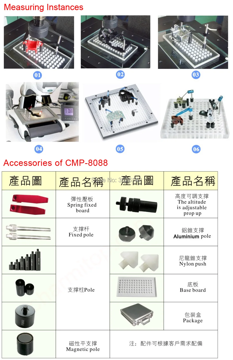 two dimensions measuring jig suit cmp-8088 charmitop-2