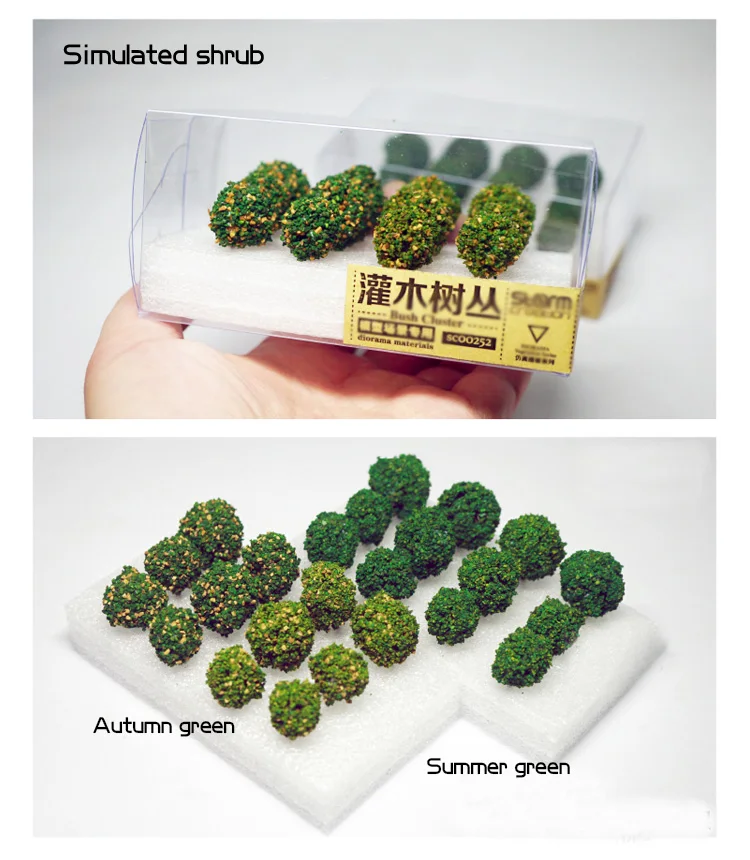 

Shrub Vegetation in Simulated Scene Sand Table for Railway Construction Landscape Tree Model DIY material