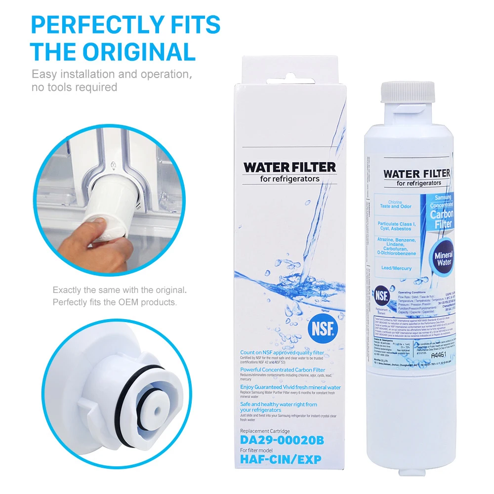 Hot Activated Carbon Water Filter Refrigerator Activated Carbon Water Filter Refrigerator Cartridge Replacement For Samsung Da29 00020b Haf Cin Exp 1 Piece In Filters From Home