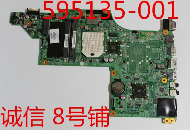 

595135-001 for Pavilion DV6-3000 laptop motherboard DV6 NOTEBOOK DA0LX8MB6D1 REV:D 100% TESTED