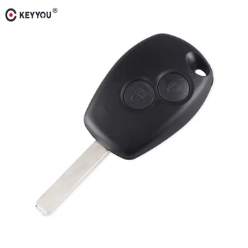 

KEYYOU New Replacement 2 Button Key Fob Remote Shell Case Uncut Blade For Renault Modus Clio 3 Twingo Free shipping